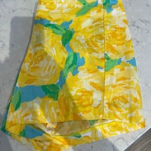 Lilly Pulitzer Yellow Floral Women's Shorts